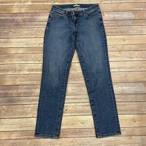 Eileen Fisher Organic Cotton Straight Leg Jeans Medium Wash